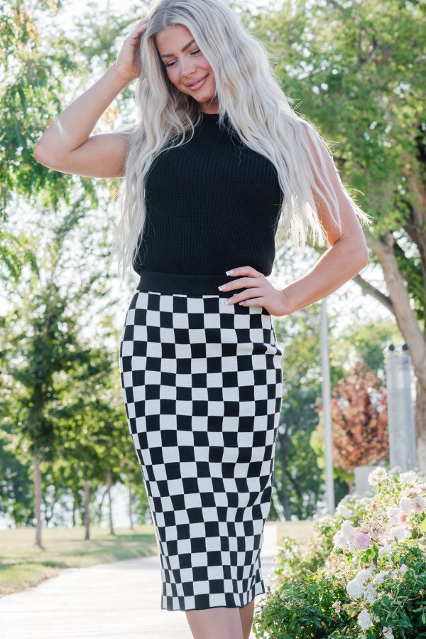 Gyzyem Checkered Skirt